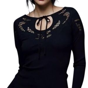 Free People Ribbed Embellished Top